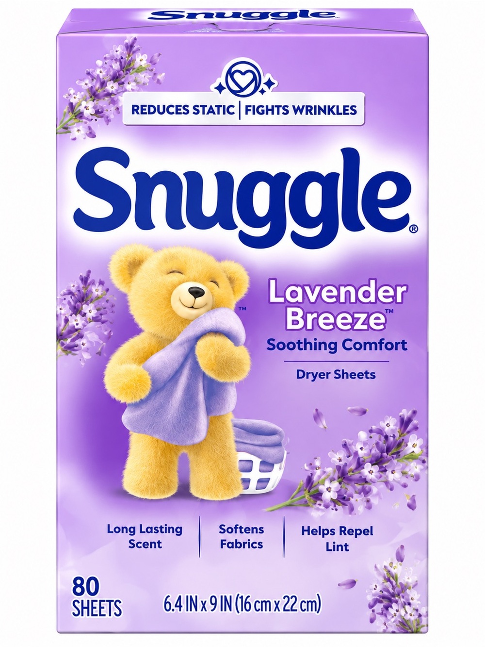 Snuggle Lavender Breeze Dryer Sheets 80 ct